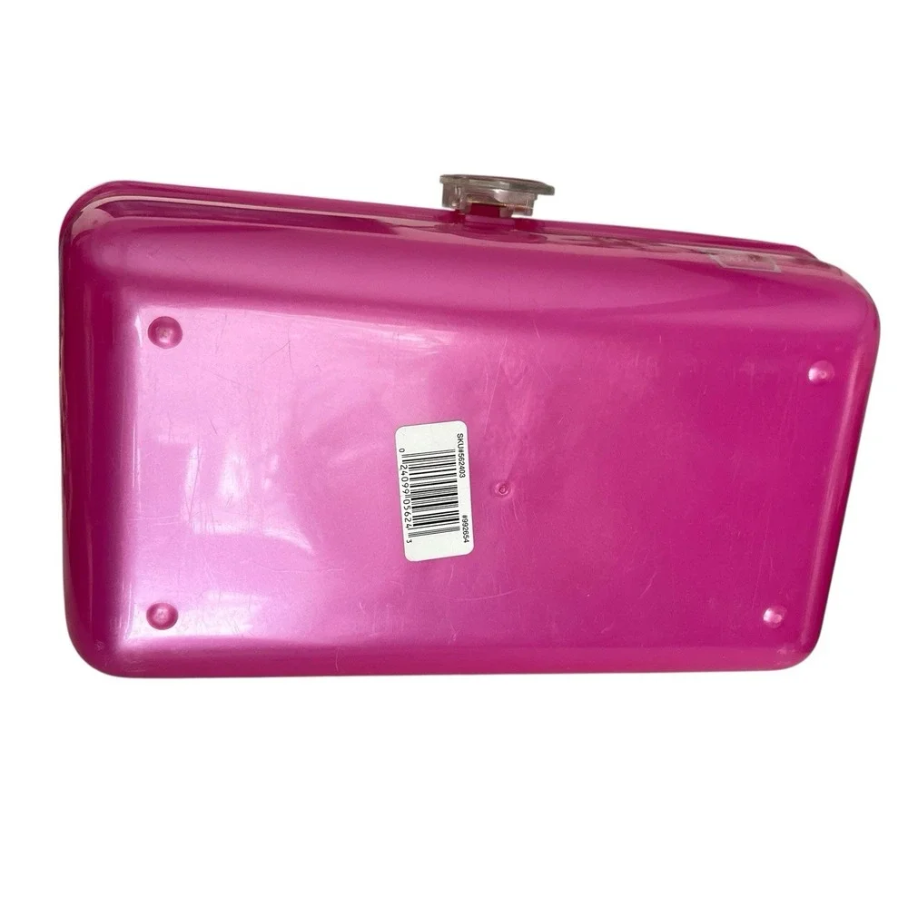 Caboodles Mirror Pink Satin Jelly Hair Makeup Case Cosmetic Pageant USA #2622